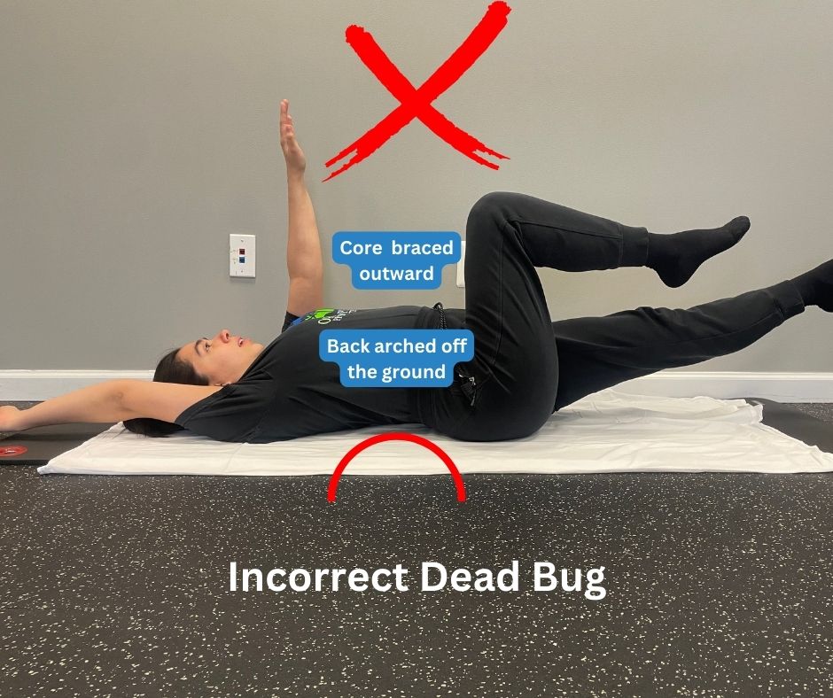 Common Exercises Incorrect Dead Bug