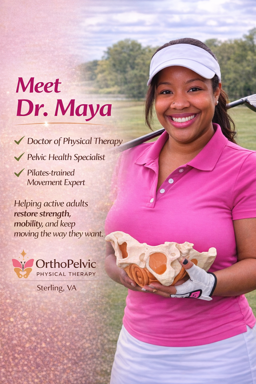 Meet Dr. Amaya Owner of Sterling VA OrthoPelvic PT northern Virginia